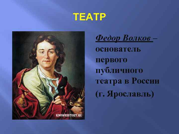 Федор григорьевич волков презентация