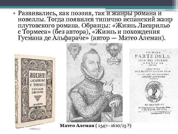  • Развивались, как поэзия, так и жанры романа и новеллы. Тогда появился типично