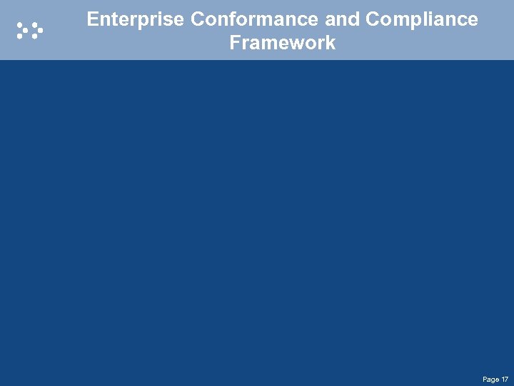 Enterprise Conformance and Compliance Framework Page 17 