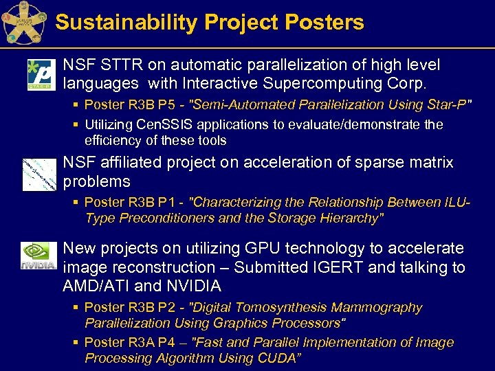 Sustainability Project Posters § NSF STTR on automatic parallelization of high level languages with