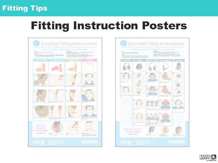 Fitting Tips Fitting Instruction Posters 