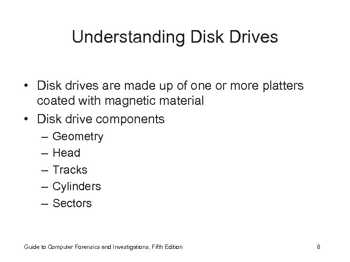 Understanding Disk Drives • Disk drives are made up of one or more platters