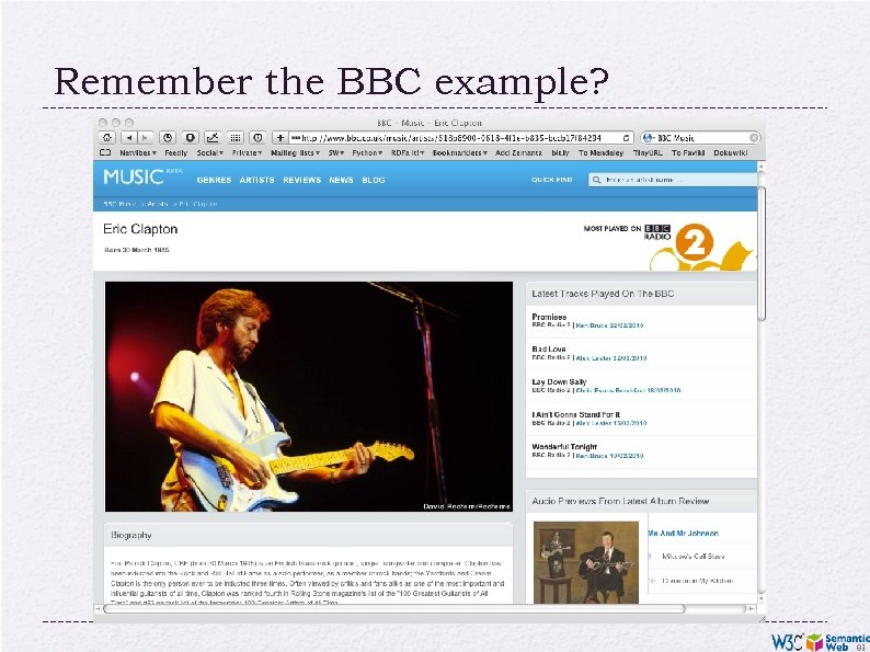 Remember the BBC example? 83 