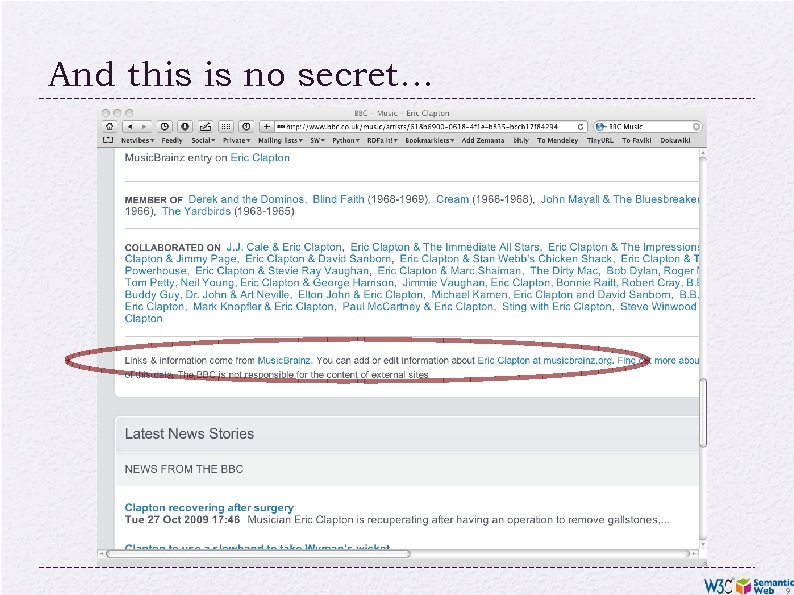 And this is no secret… 9 