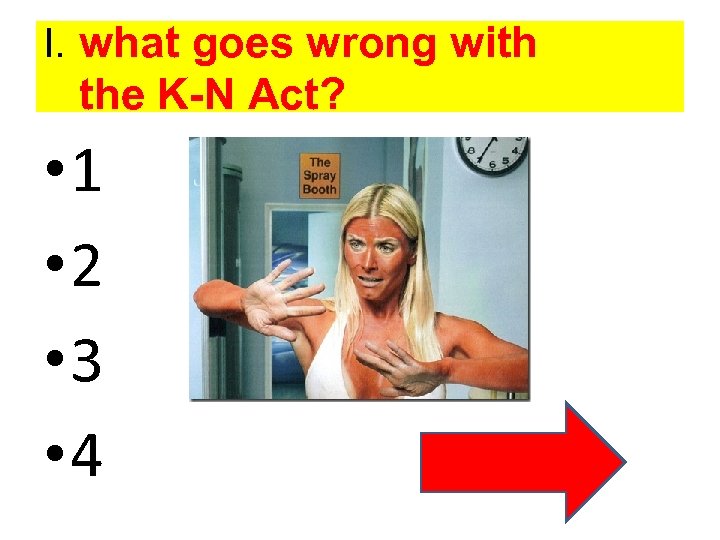 I. what goes wrong with the K-N Act? • 1 • 2 • 3