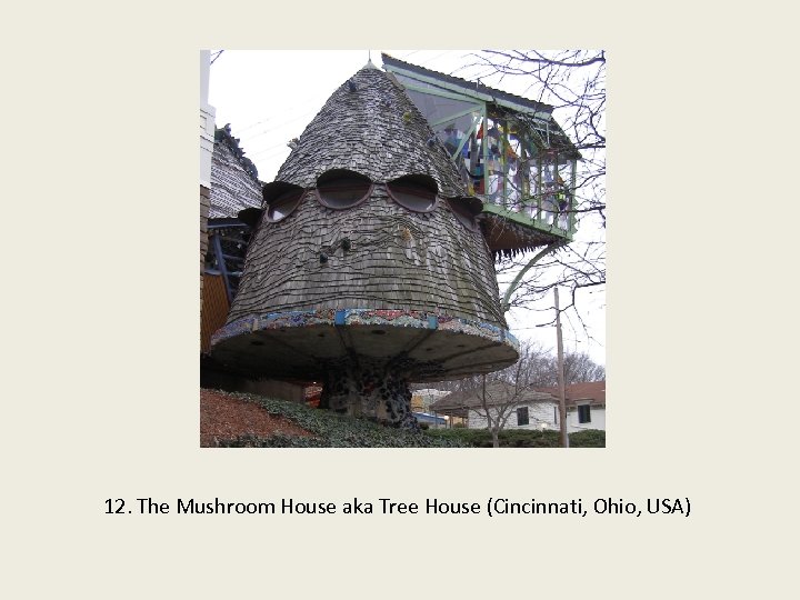 12. The Mushroom House aka Tree House (Cincinnati, Ohio, USA) 