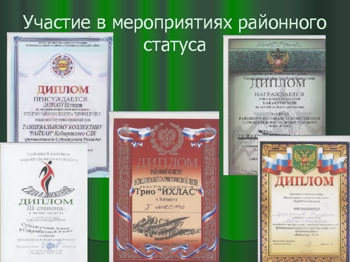 Участие в мероприятиях районного статуса 18. 03. 2018 