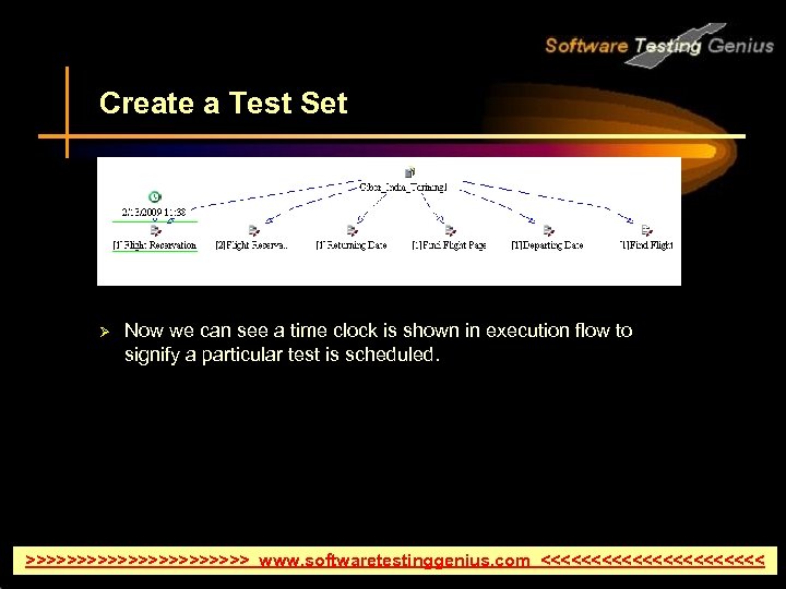 Create a Test Set Ø Now we can see a time clock is shown