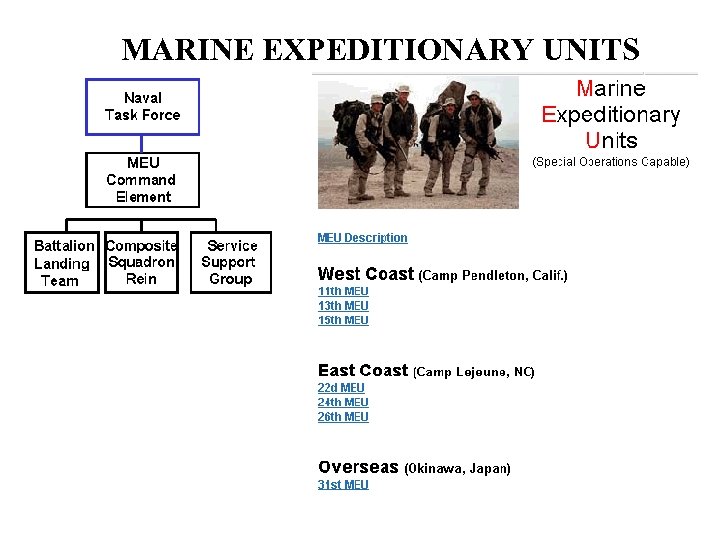 MARINE EXPEDITIONARY UNITS 