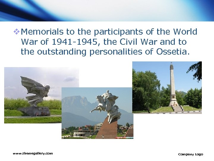 v Memorials to the participants of the World War of 1941 -1945, the Civil