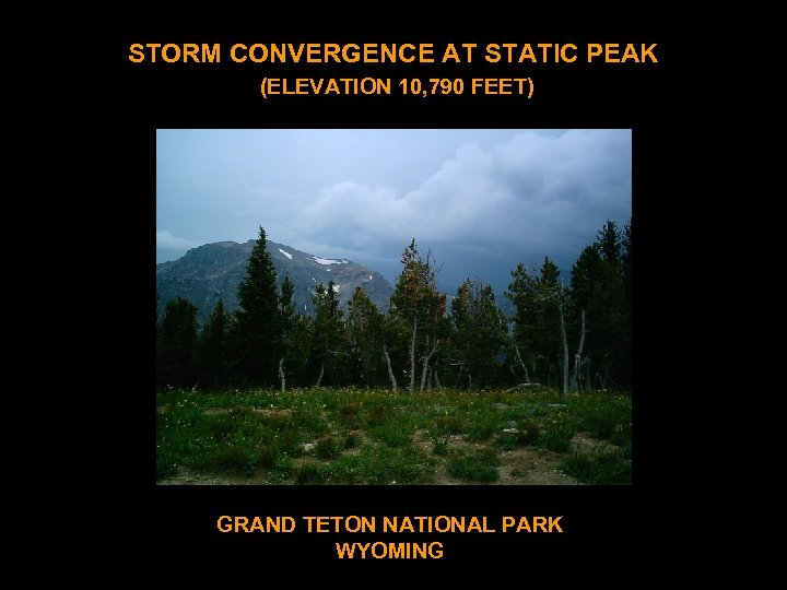 STORM CONVERGENCE AT STATIC PEAK (ELEVATION 10, 790 FEET) GRAND TETON NATIONAL PARK WYOMING