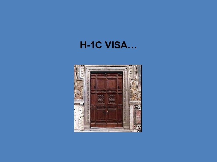 H-1 C VISA… 
