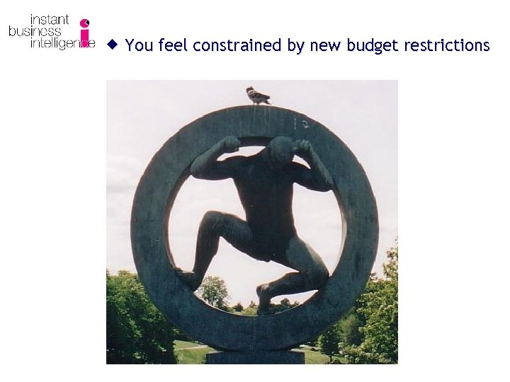 ® You feel constrained by new budget restrictions 