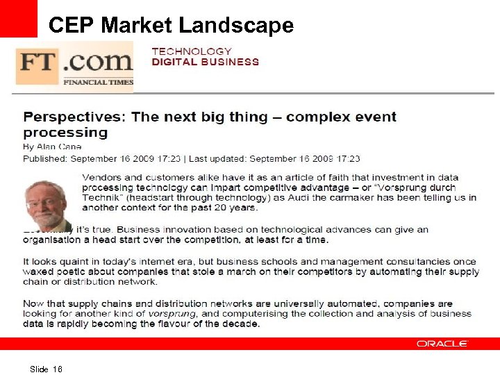 CEP Market Landscape Slide 16 