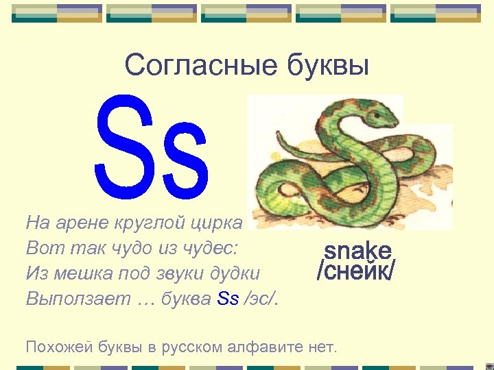 Согласные буквы На арене круглой цирка Вот так чудо из чудес: Из мешка под