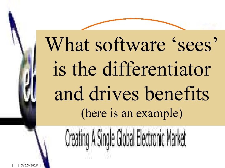 What software ‘sees’ is the differentiator and drives benefits (here is an example) |