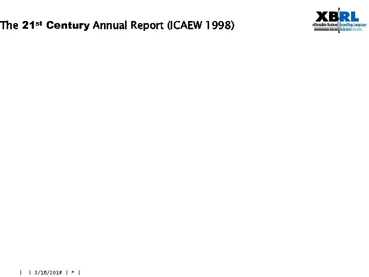The 21 st Century Annual Report (ICAEW 1998) | | 3/16/2018 | * |