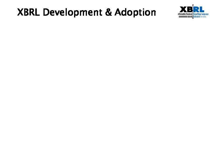 XBRL Development & Adoption 