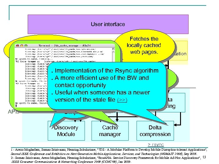 User interface Emulates a connected communication path in Web query Email APPs the absence
