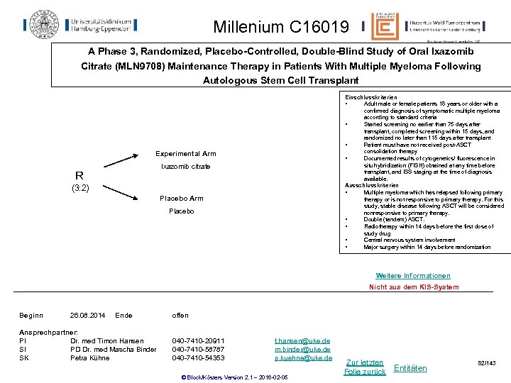 Millenium C 16019 A Phase 3, Randomized, Placebo-Controlled, Double-Blind Study of Oral Ixazomib Citrate