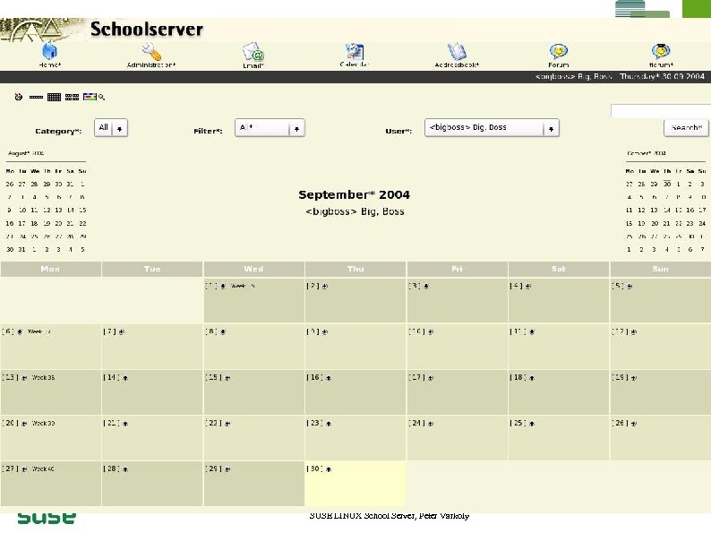 16 SUSE LINUX School Server, Peter Varkoly 