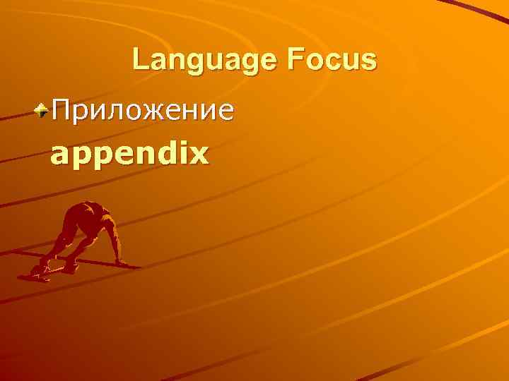 Language Focus Приложение appendix 