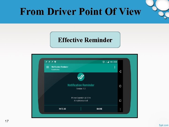 From Driver Point Of View Effective Reminder 17 