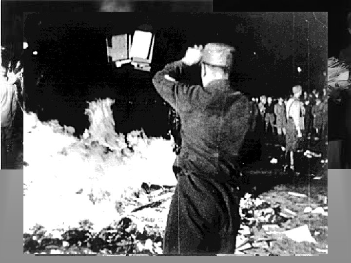 German Life Culture • Books written by Jews were publicly burned • Any un-German