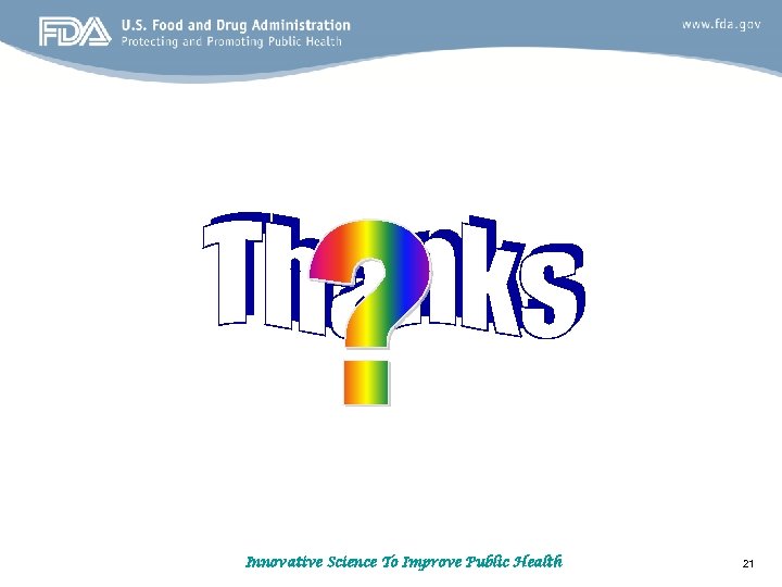 Innovative Science To Improve Public Health 21 