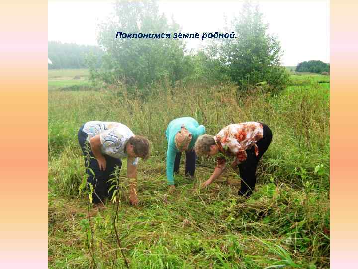 Поклонимся земле родной. 