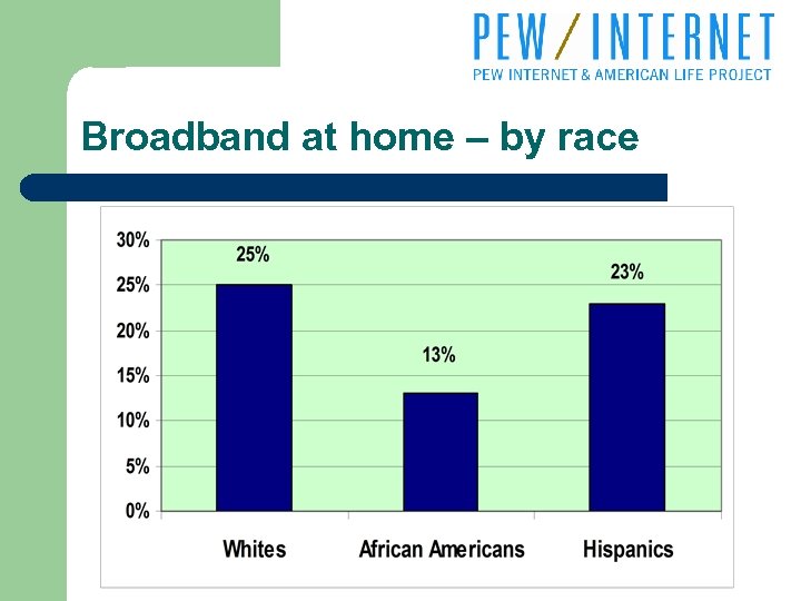 Broadband at home – by race 