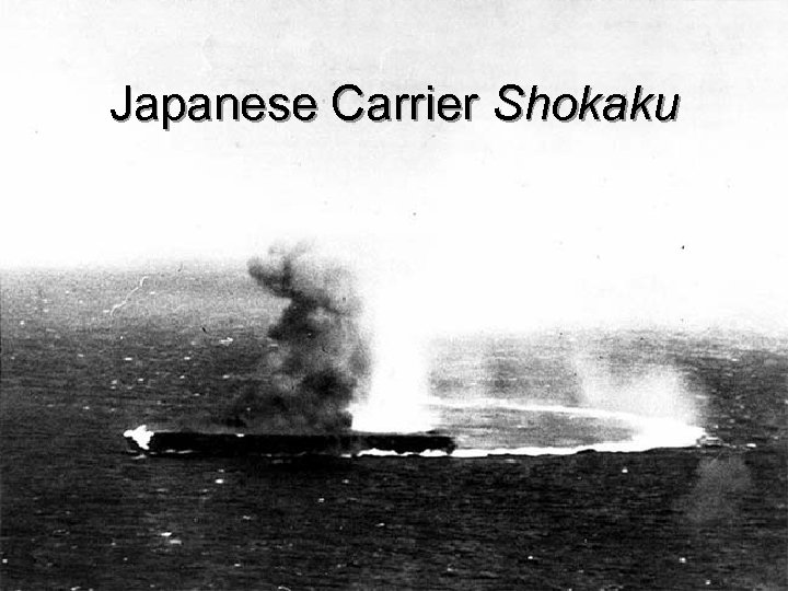 Japanese Carrier Shokaku 