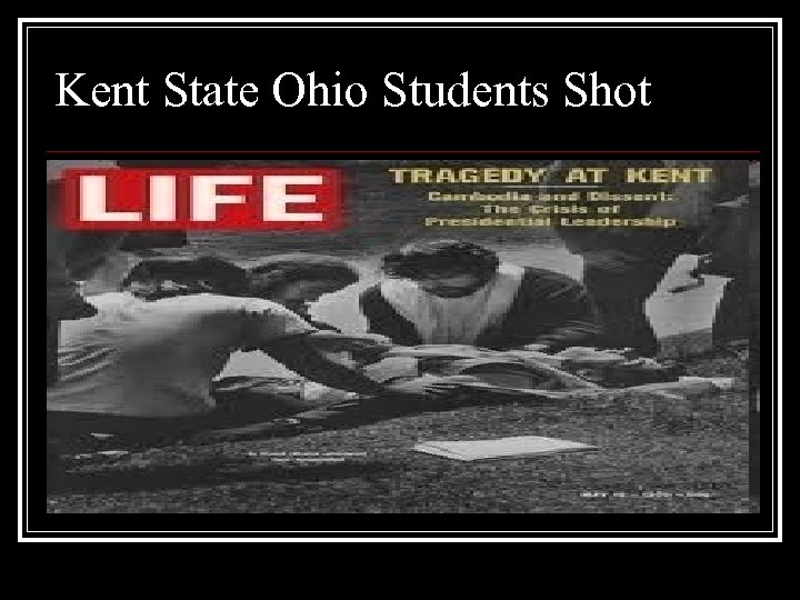 Kent State Ohio Students Shot 