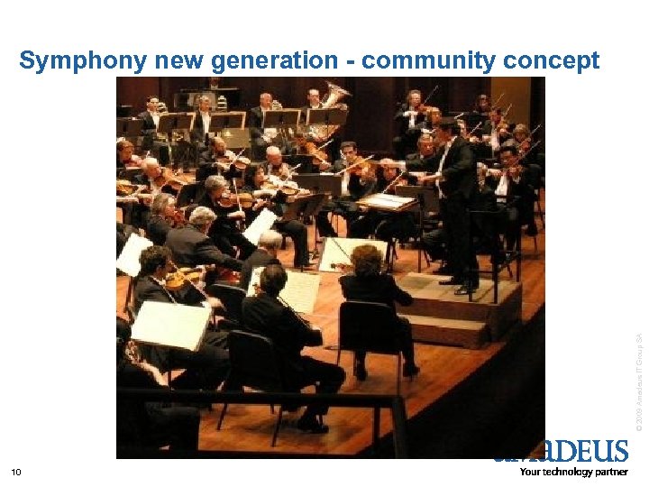 © 2009 Amadeus IT Group SA Symphony new generation - community concept 10 