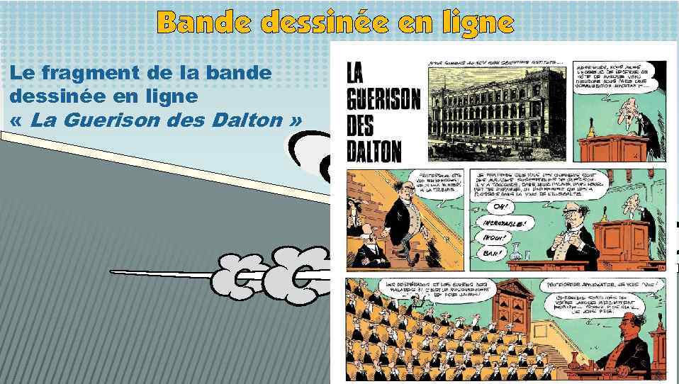 Bande dessinée en ligne Le fragment de la bande dessinée en ligne « La