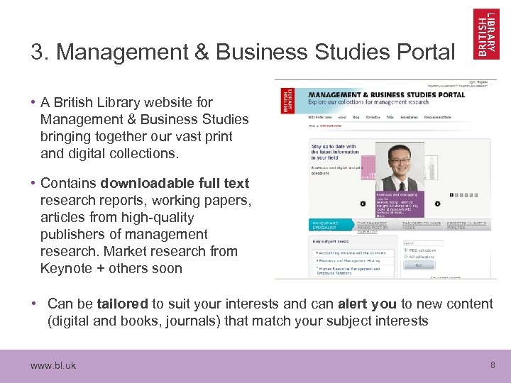 3. Management & Business Studies Portal • A British Library website for Management &