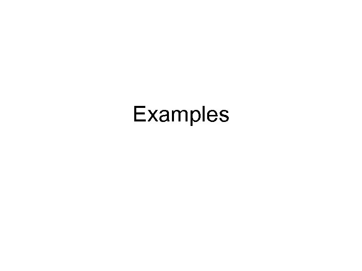 Examples 