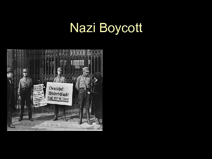 Nazi Boycott 