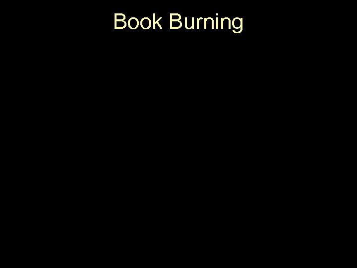 Book Burning 