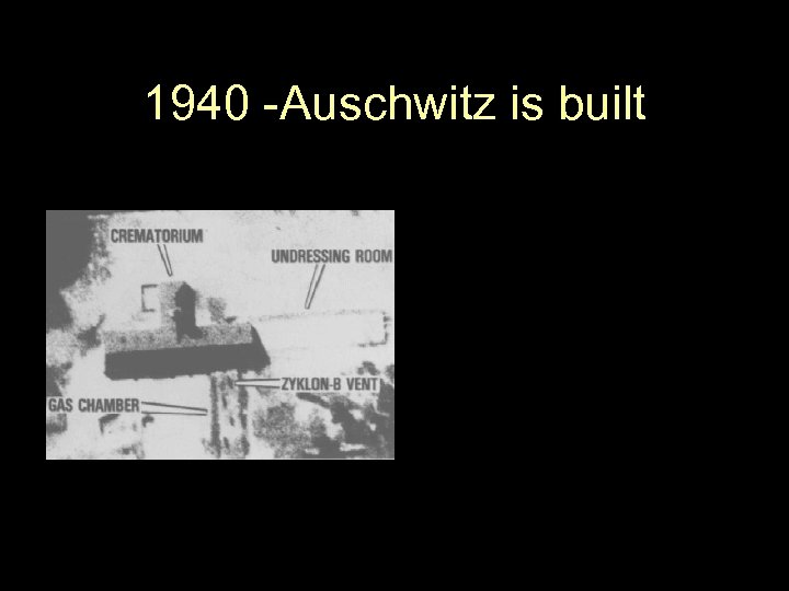 1940 -Auschwitz is built 