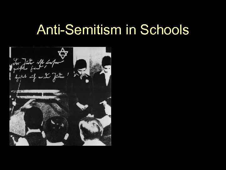 Anti-Semitism in Schools 