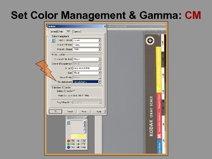 Set Color Management & Gamma: CM 