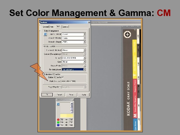 Set Color Management & Gamma: CM 