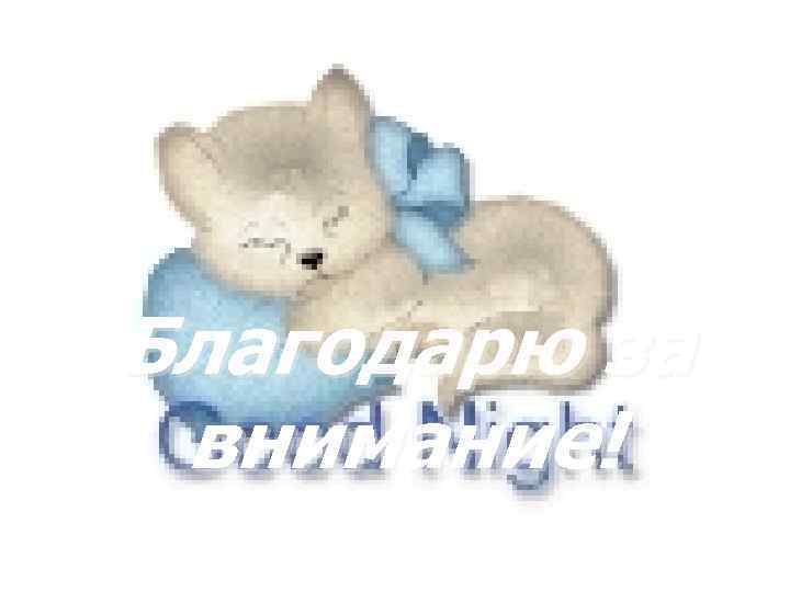 Благодарю за внимание! 