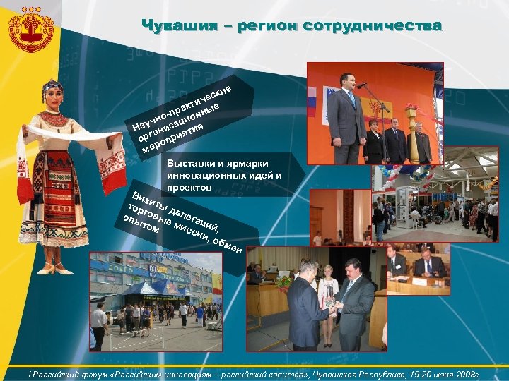Чувашия – регион сотрудничества ие еск ич акт ные пр но- цион ч Нау