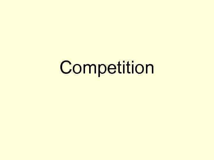 Competition 