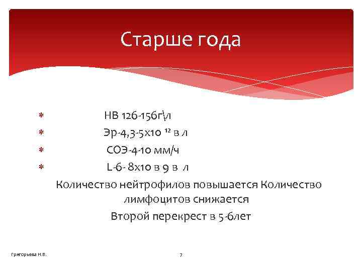Старше года HB 126 -156 гл Эр-4, 3 -5 х10 ¹² в л СОЭ-4