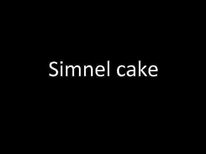 Simnel cake 