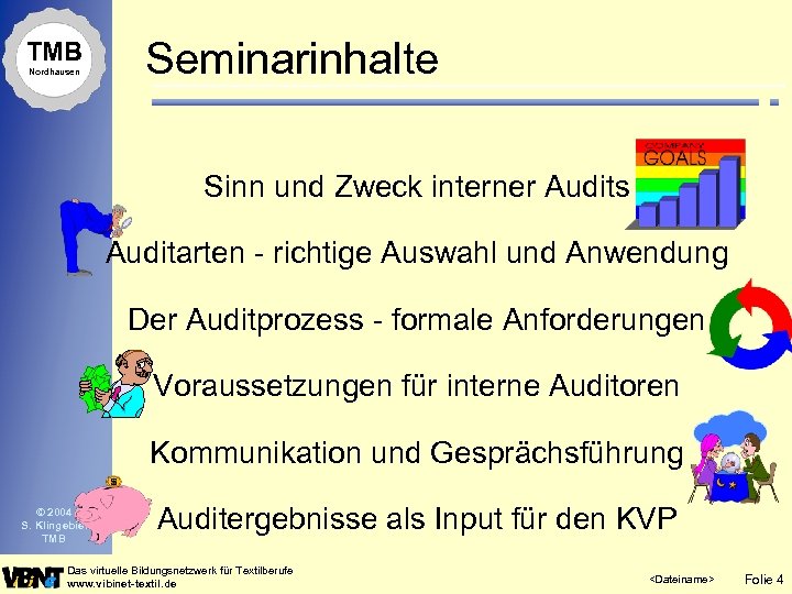 TMB Nordhausen Seminarinhalte Sinn und Zweck interner Audits Auditarten - richtige Auswahl und Anwendung