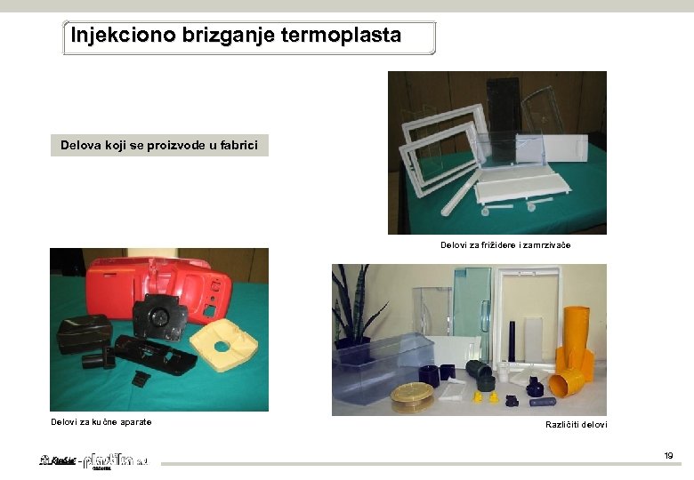 Injekciono brizganje termoplasta Delova koji se proizvode u fabrici Delovi za frižidere i zamrzivače